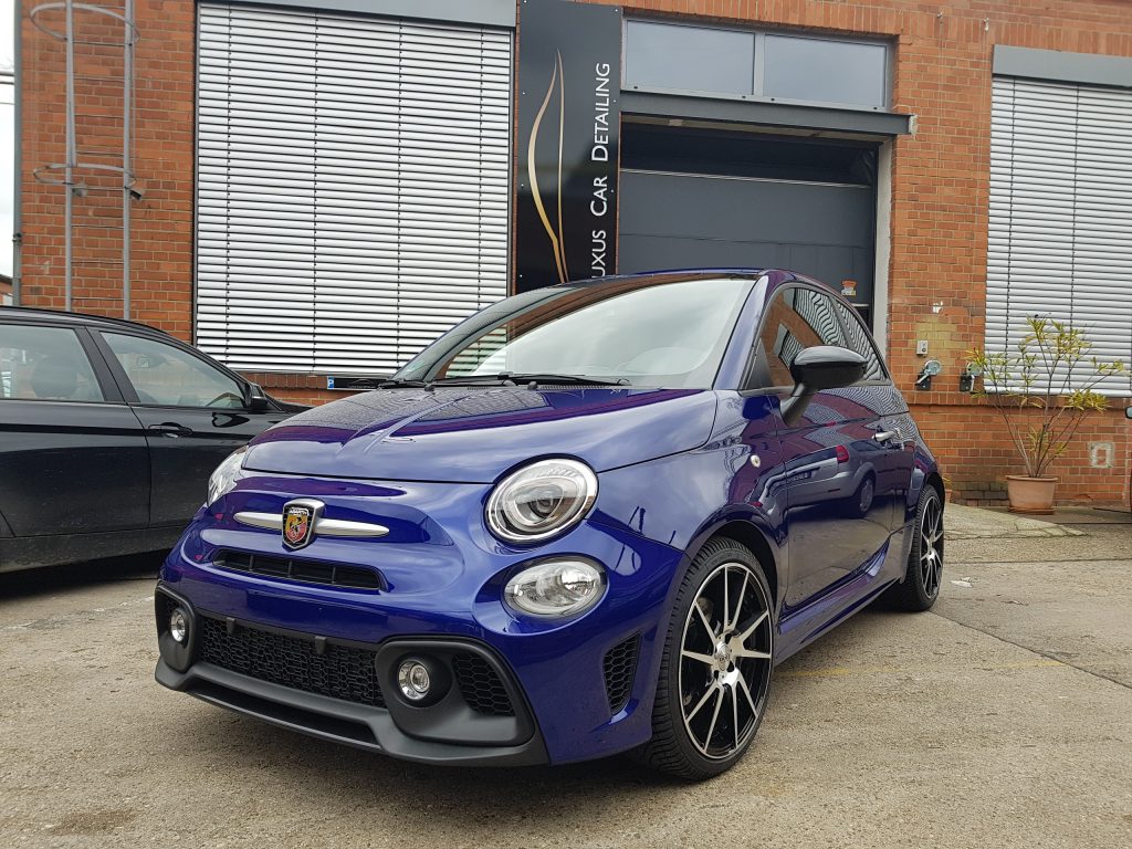 Glanz und Schutz: Lackkorrektur und Keramikversiegelung für den Fiat 595 Abarth 1 13 Kopie