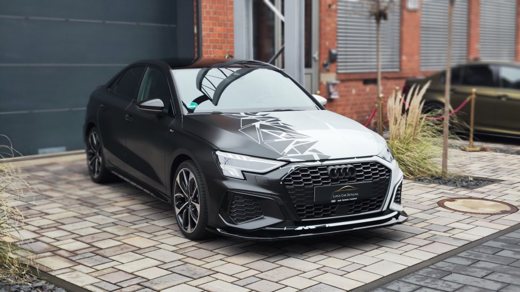 Individueller Look: Audi A3 mit maßgeschneiderter Teilfolierung 28 IMG 20230114 114152
